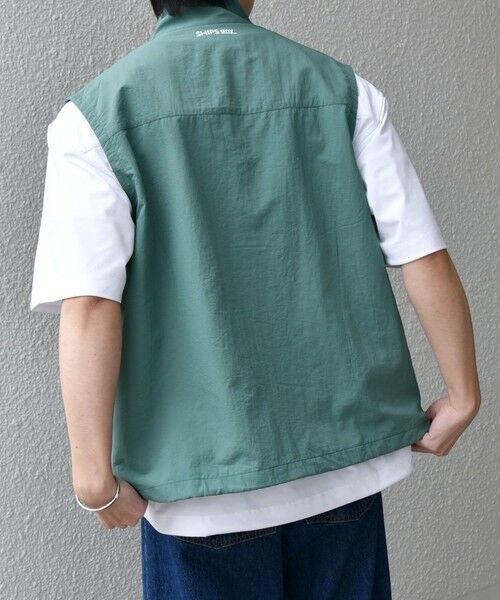 SHIPS / シップス ベスト | 【SHIPS any別注】prince:〈撥水/UVカット/遮熱〉ワンポイント ロゴ ナイロン ベスト(セットアップ対応)◇ | 詳細25