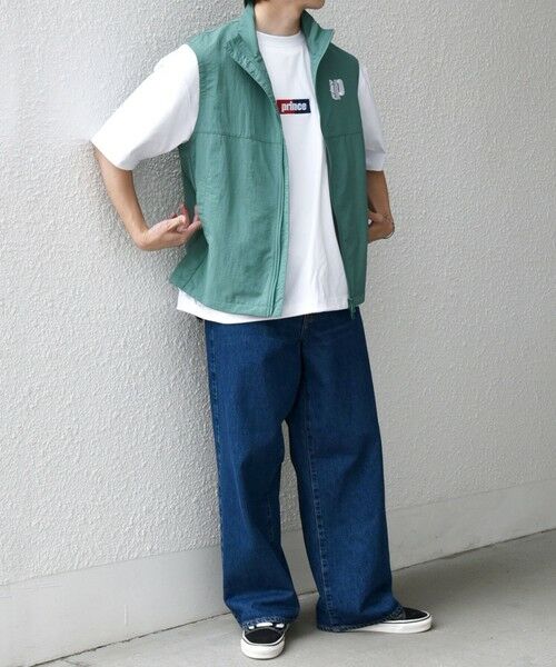 SHIPS / シップス ベスト | 【SHIPS any別注】prince:〈撥水/UVカット/遮熱〉ワンポイント ロゴ ナイロン ベスト(セットアップ対応)◇ | 詳細21