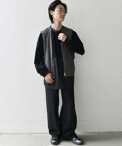 SHIPS / シップス ベスト | SHIPS any: 〈洗濯機可能〉ダブルジップ アーバン ベスト［a-nylon］(セットアップ対応)◇ | 詳細1