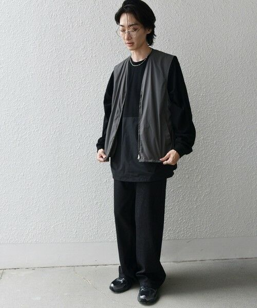 SHIPS / シップス ベスト | SHIPS any: 〈洗濯機可能〉ダブルジップ アーバン ベスト［a-nylon］(セットアップ対応)◇ | 詳細2