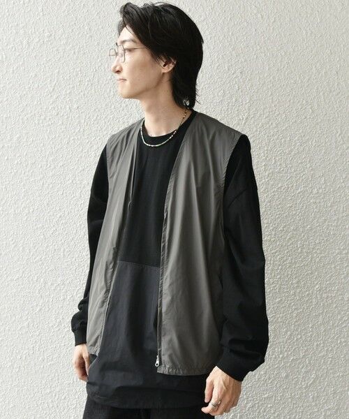 SHIPS / シップス ベスト | SHIPS any: 〈洗濯機可能〉ダブルジップ アーバン ベスト［a-nylon］(セットアップ対応)◇ | 詳細4