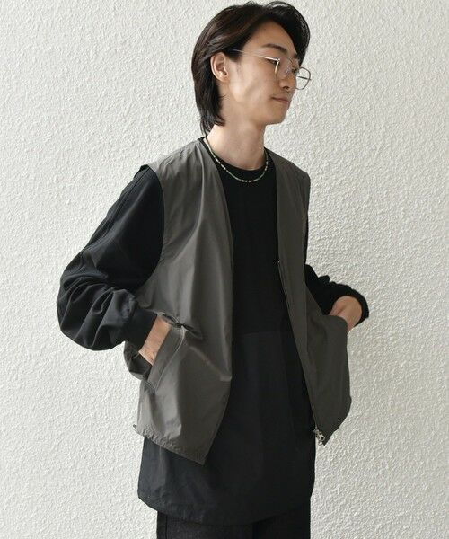 SHIPS / シップス ベスト | SHIPS any: 〈洗濯機可能〉ダブルジップ アーバン ベスト［a-nylon］(セットアップ対応)◇ | 詳細5
