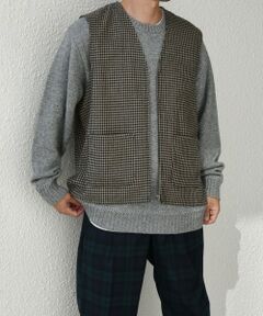 SHIPS / シップス ベスト | SHIPS any: 〈手洗い可能〉リラックス ツイード ジップ ベスト◇
