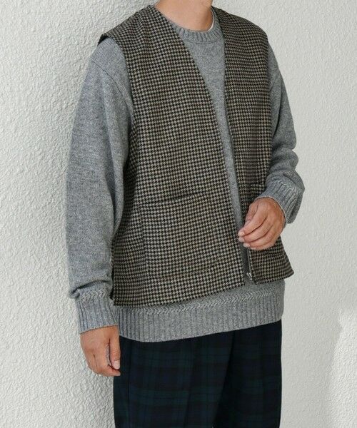 SHIPS / シップス ベスト | SHIPS any: 〈手洗い可能〉リラックス ツイード ジップ ベスト◇ | 詳細3