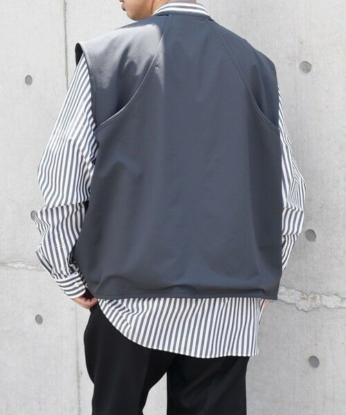 SHIPS / シップス ベスト | SHIPS any: 〈洗濯機可能〉ストレッチ ナイロン マルチポケット ベスト (セットアップ対応)◇ | 詳細7
