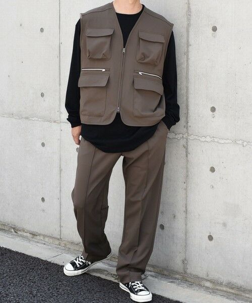 SHIPS / シップス ベスト | SHIPS any: 〈洗濯機可能〉ストレッチ ナイロン マルチポケット ベスト (セットアップ対応)◇ | 詳細11