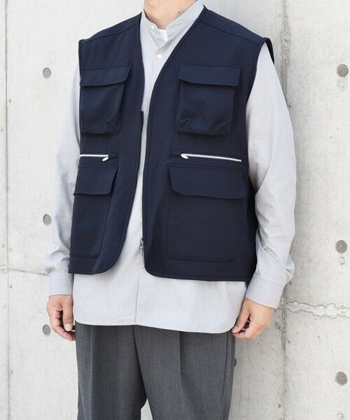 SHIPS / シップス ベスト | SHIPS any: 〈洗濯機可能〉ストレッチ ナイロン マルチポケット ベスト (セットアップ対応)◇ | 詳細29