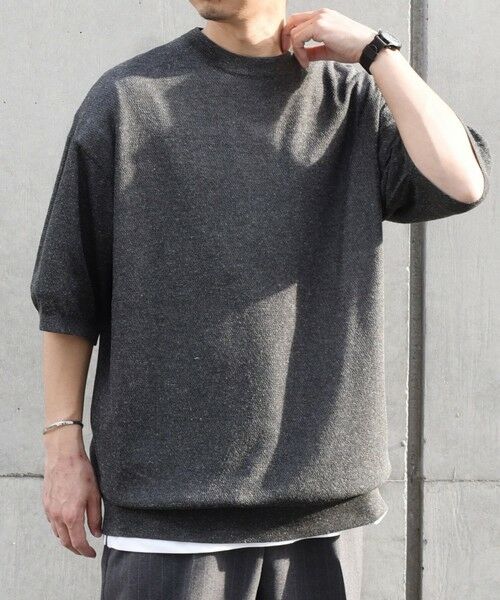 SHIPS / シップス Tシャツ | SHIPS any: 〈手洗い可能〉リネンミックス サマーニット リラックス シアー Tシャツ◇ | 詳細3