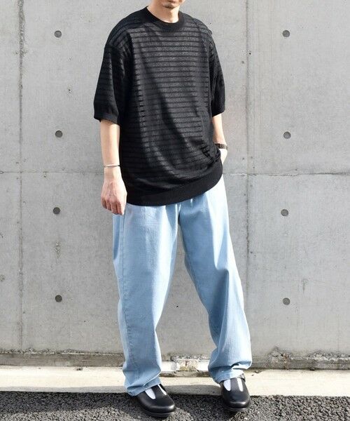 SHIPS / シップス Tシャツ | SHIPS any: 〈手洗い可能〉リネンミックス サマーニット リラックス シアー Tシャツ◇ | 詳細7