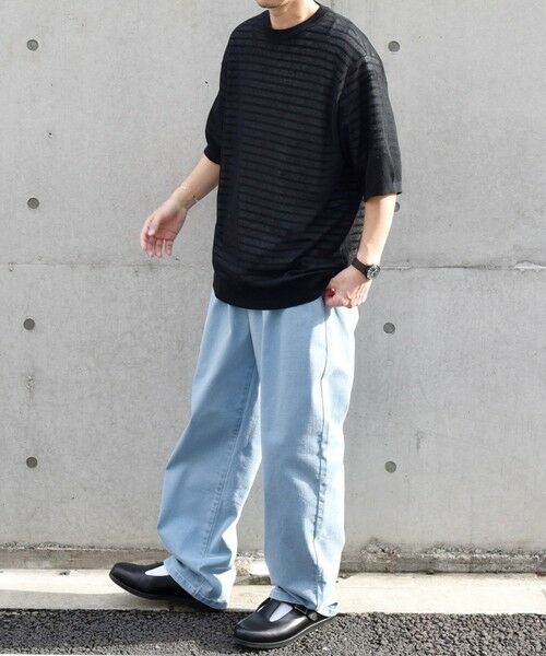 SHIPS / シップス Tシャツ | SHIPS any: 〈手洗い可能〉リネンミックス サマーニット リラックス シアー Tシャツ◇ | 詳細8