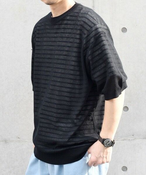 SHIPS / シップス Tシャツ | SHIPS any: 〈手洗い可能〉リネンミックス サマーニット リラックス シアー Tシャツ◇ | 詳細10