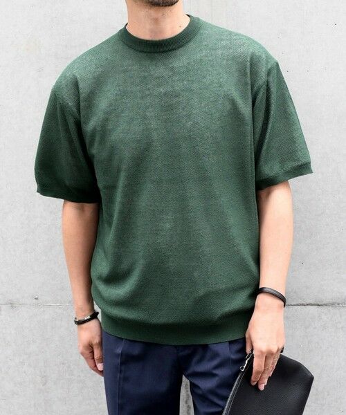 SHIPS / シップス Tシャツ | SHIPS any: 〈手洗い可能〉リネンミックス サマーニット リラックス シアー Tシャツ◇ | 詳細15