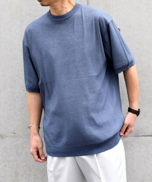 SHIPS / シップス Tシャツ | SHIPS any: 〈手洗い可能〉リネンミックス サマーニット リラックス シアー Tシャツ◇ | 詳細27