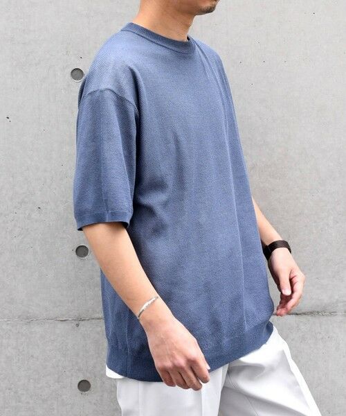 SHIPS / シップス Tシャツ | SHIPS any: 〈手洗い可能〉リネンミックス サマーニット リラックス シアー Tシャツ◇ | 詳細28