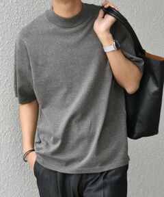 SHIPS / シップス Tシャツ | SHIPS any:〈接触冷感〉ハイゲージリネン ミックス サマーニット モックネック Tシャツ◇