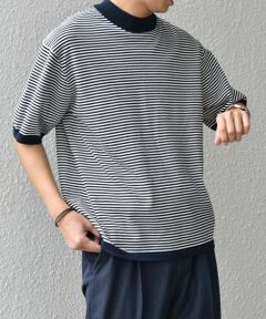 SHIPS / シップス Tシャツ | SHIPS any:〈接触冷感〉ハイゲージリネン ミックス サマーニット モックネック Tシャツ◇