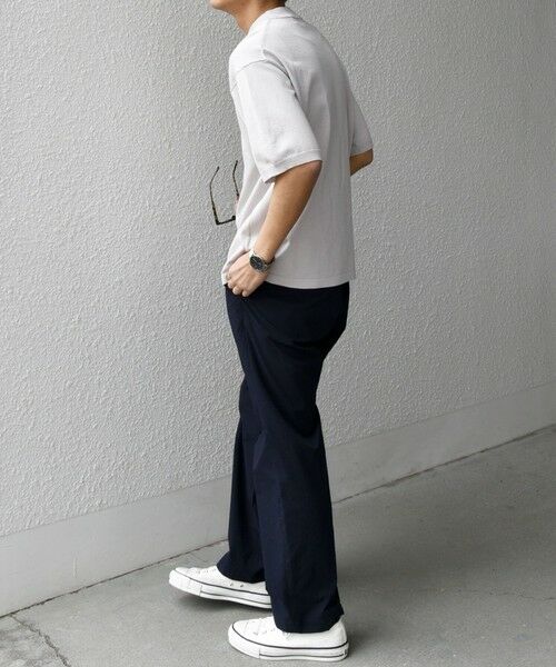 SHIPS / シップス Tシャツ | SHIPS any:〈接触冷感〉ハイゲージリネン ミックス サマーニット モックネック Tシャツ◇ | 詳細2