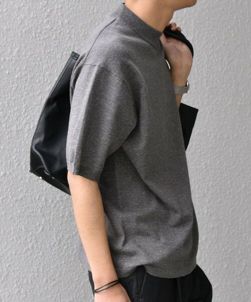 SHIPS / シップス Tシャツ | SHIPS any:〈接触冷感〉ハイゲージリネン ミックス サマーニット モックネック Tシャツ◇ | 詳細12