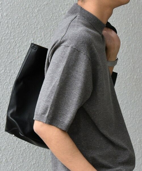 SHIPS / シップス Tシャツ | SHIPS any:〈接触冷感〉ハイゲージリネン ミックス サマーニット モックネック Tシャツ◇ | 詳細13