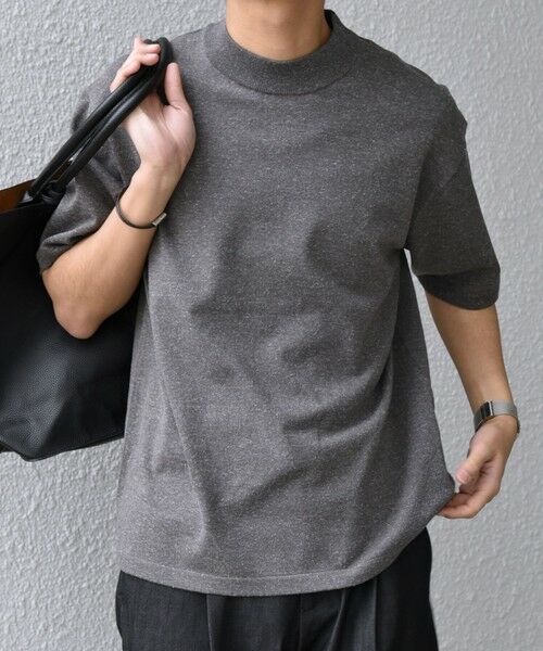 SHIPS / シップス Tシャツ | SHIPS any:〈接触冷感〉ハイゲージリネン ミックス サマーニット モックネック Tシャツ◇ | 詳細10