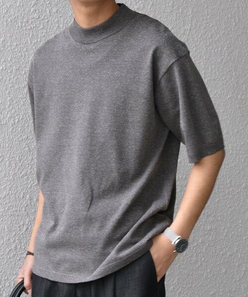 SHIPS / シップス Tシャツ | SHIPS any:〈接触冷感〉ハイゲージリネン ミックス サマーニット モックネック Tシャツ◇ | 詳細11