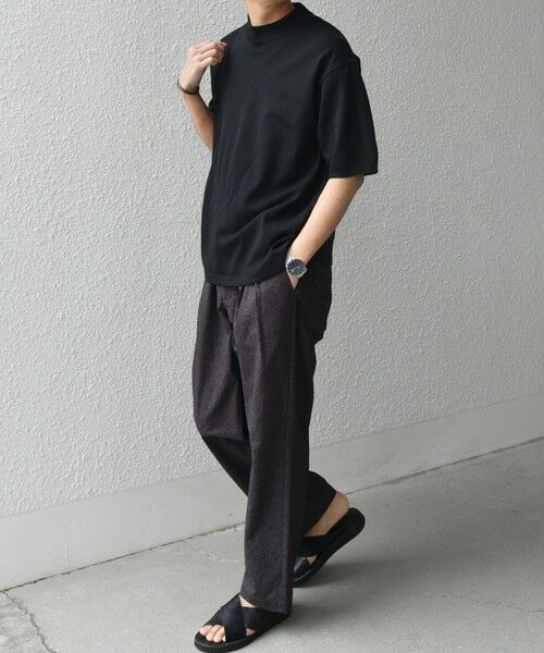 SHIPS / シップス Tシャツ | SHIPS any:〈接触冷感〉ハイゲージリネン ミックス サマーニット モックネック Tシャツ◇ | 詳細22