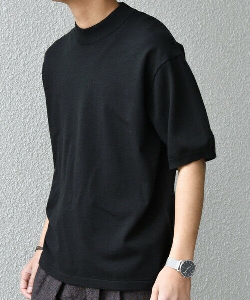 SHIPS / シップス Tシャツ | SHIPS any:〈接触冷感〉ハイゲージリネン ミックス サマーニット モックネック Tシャツ◇ | 詳細24
