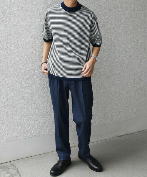 SHIPS / シップス Tシャツ | SHIPS any:〈接触冷感〉ハイゲージリネン ミックス サマーニット モックネック Tシャツ◇ | 詳細28