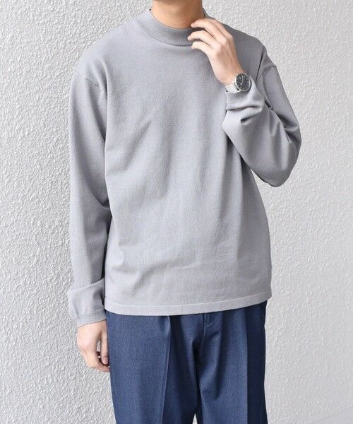 SHIPS / シップス Tシャツ | SHIPS any:〈手洗い可能〉ハイゲージ ニット モックネック Tシャツ◇ | 詳細3