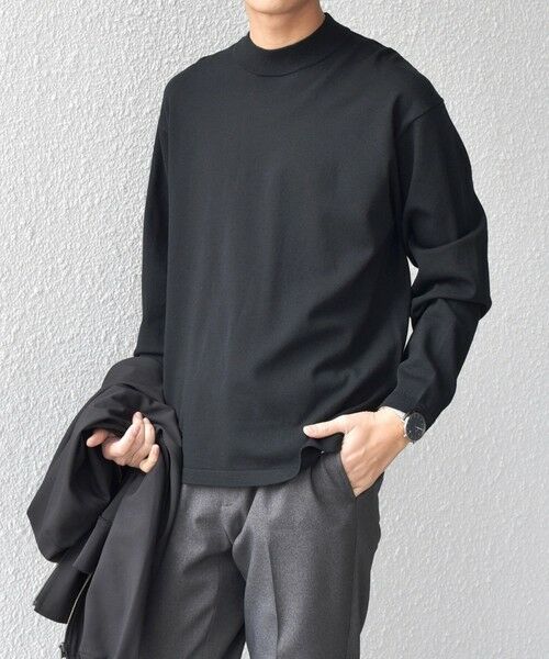 SHIPS / シップス Tシャツ | SHIPS any:〈手洗い可能〉ハイゲージ ニット モックネック Tシャツ◇ | 詳細15