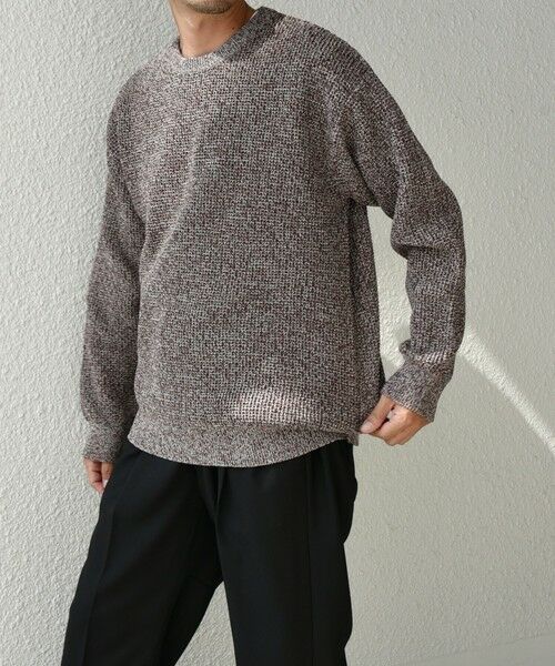 SHIPS / シップス ニット・セーター | SHIPS any: 〈手洗い可能〉メランジ カラー ミックス リラックス プルオーバー ニット◇(レッド)