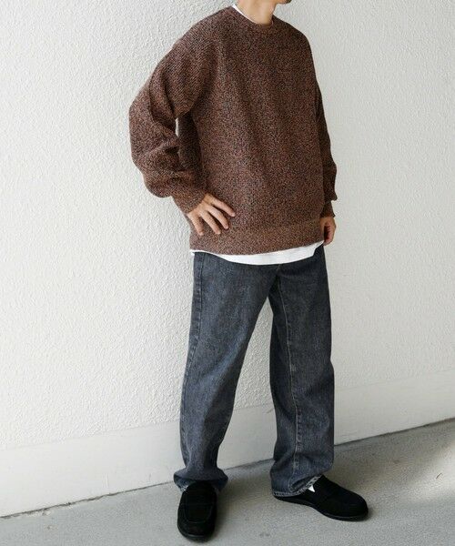 SHIPS / シップス ニット・セーター | SHIPS any: 〈手洗い可能〉メランジ カラー ミックス リラックス プルオーバー ニット◇ | 詳細8