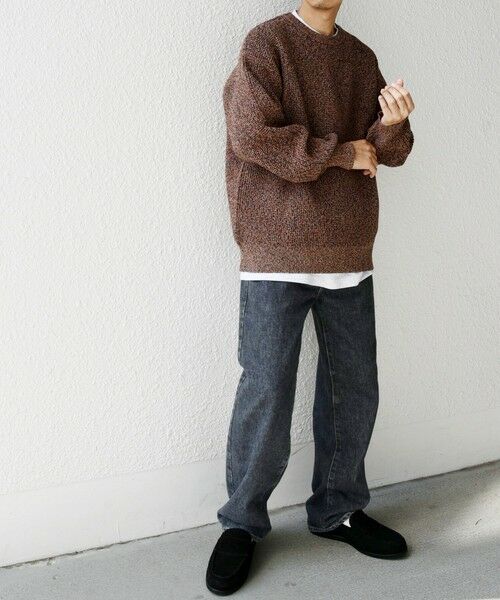 SHIPS / シップス ニット・セーター | SHIPS any: 〈手洗い可能〉メランジ カラー ミックス リラックス プルオーバー ニット◇ | 詳細9