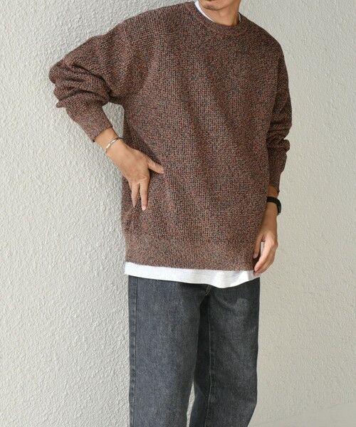 SHIPS / シップス ニット・セーター | SHIPS any: 〈手洗い可能〉メランジ カラー ミックス リラックス プルオーバー ニット◇ | 詳細11