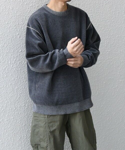 SHIPS / シップス ニット・セーター | 【WEB限定】SHIPS any: 〈手洗い可能〉モールヤーン クルーネック ニット◇ | 詳細4