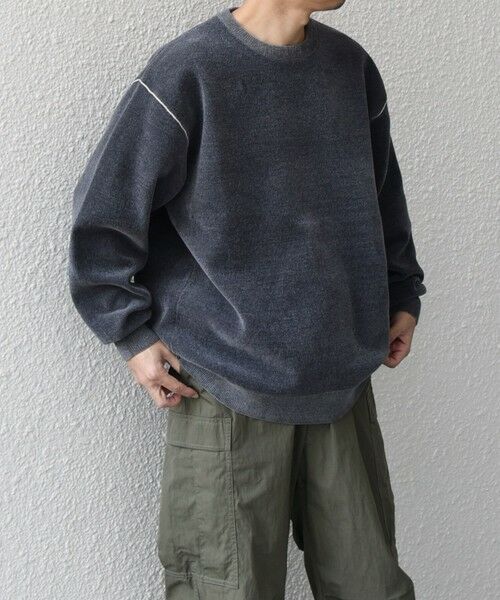 SHIPS / シップス ニット・セーター | 【WEB限定】SHIPS any: 〈手洗い可能〉モールヤーン クルーネック ニット◇ | 詳細5