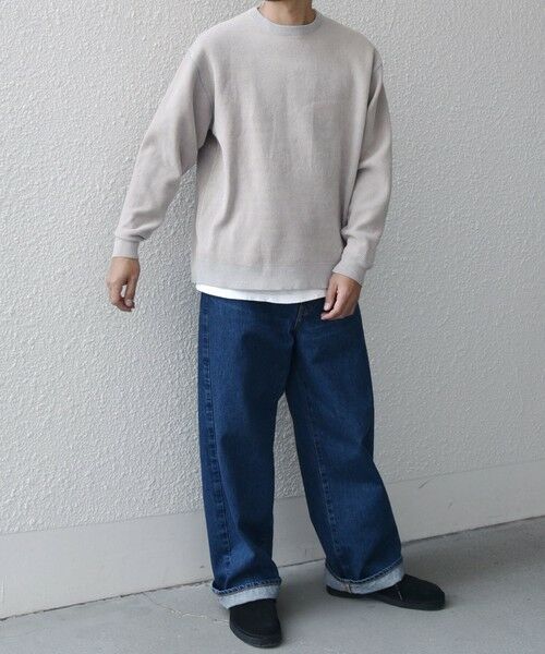 SHIPS / シップス ニット・セーター | 【WEB限定】SHIPS any: 〈手洗い可能〉モールヤーン クルーネック ニット◇ | 詳細8