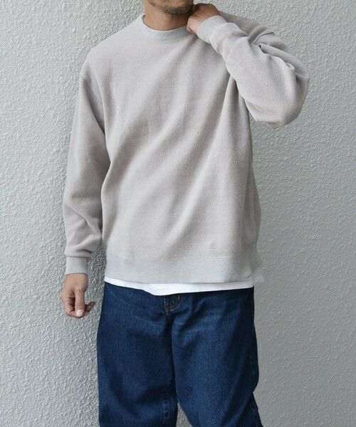 SHIPS / シップス ニット・セーター | 【WEB限定】SHIPS any: 〈手洗い可能〉モールヤーン クルーネック ニット◇ | 詳細10