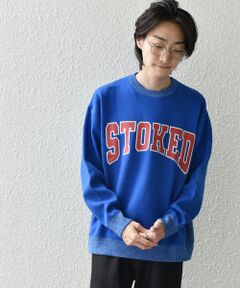 SHIPS / シップス スウェット | 【WEB限定】SHIPS any: 〈手洗い可能〉スウェット ライク カレッジ ロゴ クルーネック ニット◇