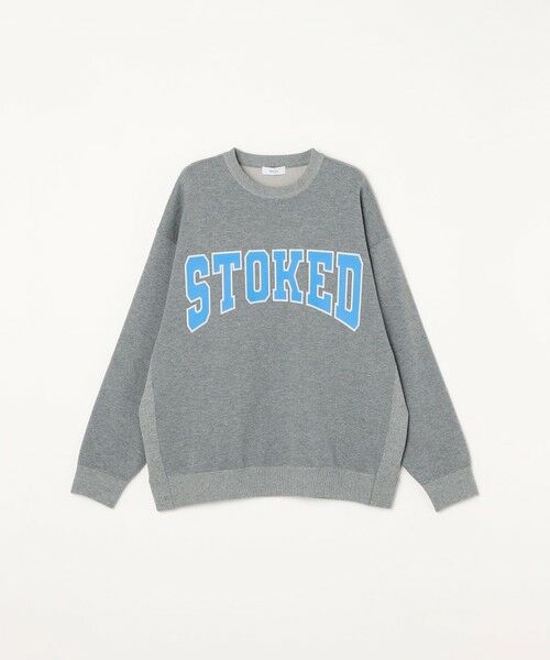 SHIPS / シップス スウェット | 【WEB限定】SHIPS any: 〈手洗い可能〉スウェット ライク カレッジ ロゴ クルーネック ニット◇ | 詳細6