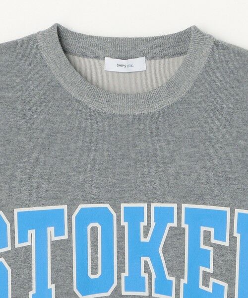 SHIPS / シップス スウェット | 【WEB限定】SHIPS any: 〈手洗い可能〉スウェット ライク カレッジ ロゴ クルーネック ニット◇ | 詳細7