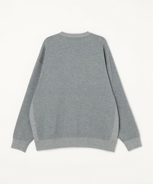 SHIPS / シップス スウェット | 【WEB限定】SHIPS any: 〈手洗い可能〉スウェット ライク カレッジ ロゴ クルーネック ニット◇ | 詳細10