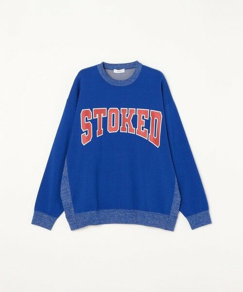 SHIPS / シップス スウェット | 【WEB限定】SHIPS any: 〈手洗い可能〉スウェット ライク カレッジ ロゴ クルーネック ニット◇ | 詳細24