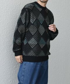 SHIPS / シップス その他トップス | SHIPS any: 〈手洗い可能〉ジオメトリック ジャガード クルーネック ルーズ ニット◇