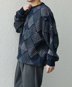 SHIPS / シップス その他トップス | SHIPS any: 〈手洗い可能〉ジオメトリック ジャガード クルーネック ルーズ ニット◇