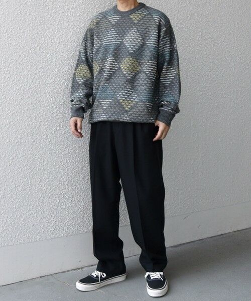 SHIPS / シップス その他トップス | SHIPS any: 〈手洗い可能〉ジオメトリック ジャガード クルーネック ルーズ ニット◇ | 詳細1