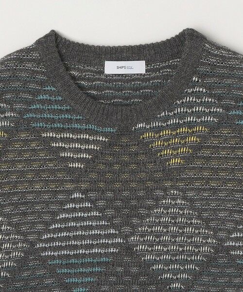 SHIPS / シップス その他トップス | SHIPS any: 〈手洗い可能〉ジオメトリック ジャガード クルーネック ルーズ ニット◇ | 詳細7