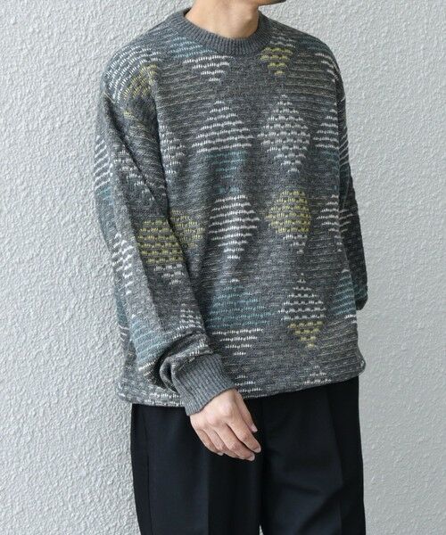 SHIPS / シップス その他トップス | SHIPS any: 〈手洗い可能〉ジオメトリック ジャガード クルーネック ルーズ ニット◇ | 詳細3