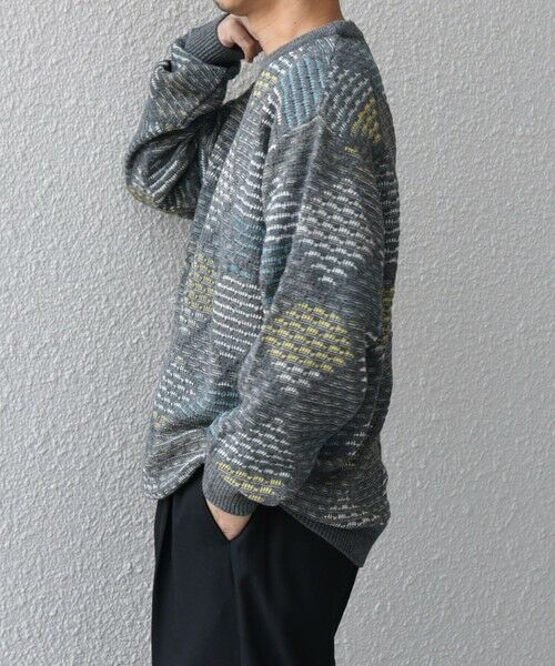 SHIPS / シップス その他トップス | SHIPS any: 〈手洗い可能〉ジオメトリック ジャガード クルーネック ルーズ ニット◇ | 詳細4