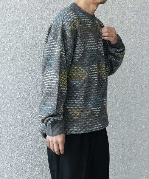 SHIPS / シップス その他トップス | SHIPS any: 〈手洗い可能〉ジオメトリック ジャガード クルーネック ルーズ ニット◇ | 詳細5
